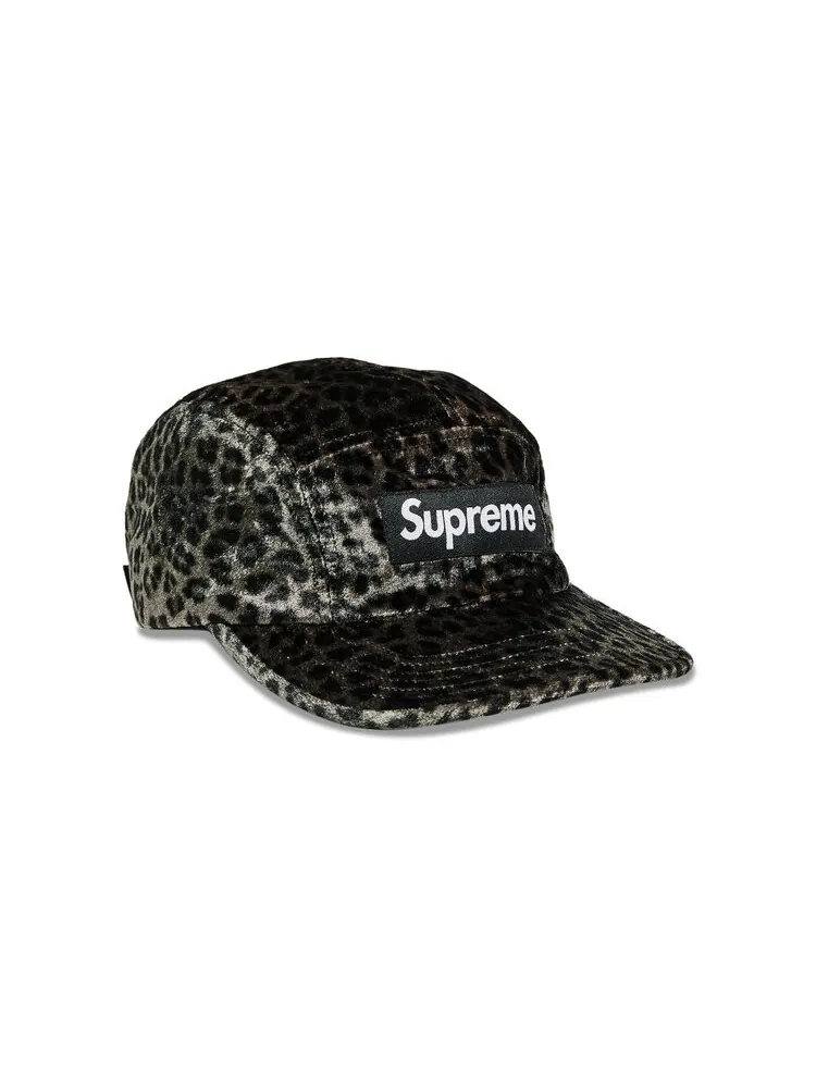 Бейсболка Supreme Leopard Velvet Camp Cap — изображение 2 из 4, черный