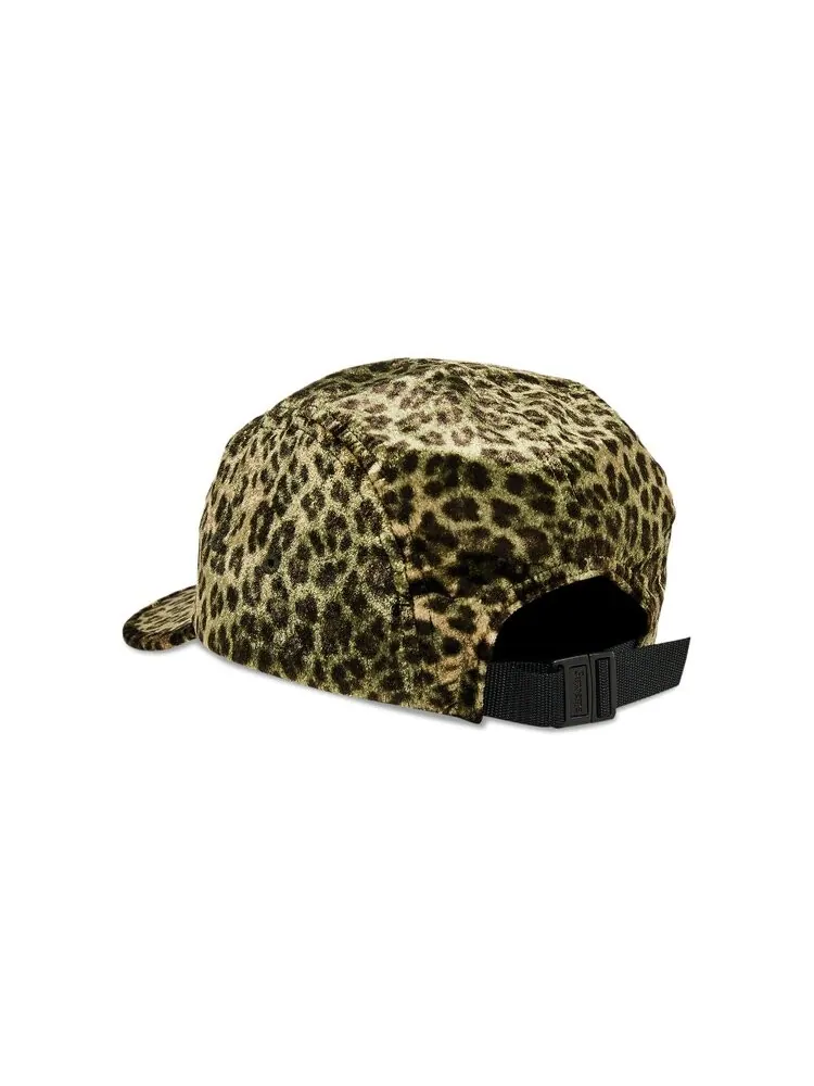 Бейсболка Supreme Leopard Velvet Camp Cap — изображение 3 из 4, оливковый