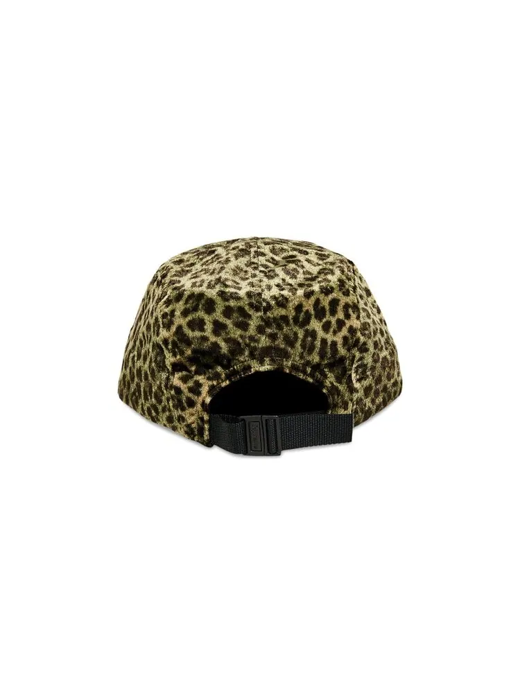 Бейсболка Supreme Leopard Velvet Camp Cap — изображение 4 из 4, оливковый