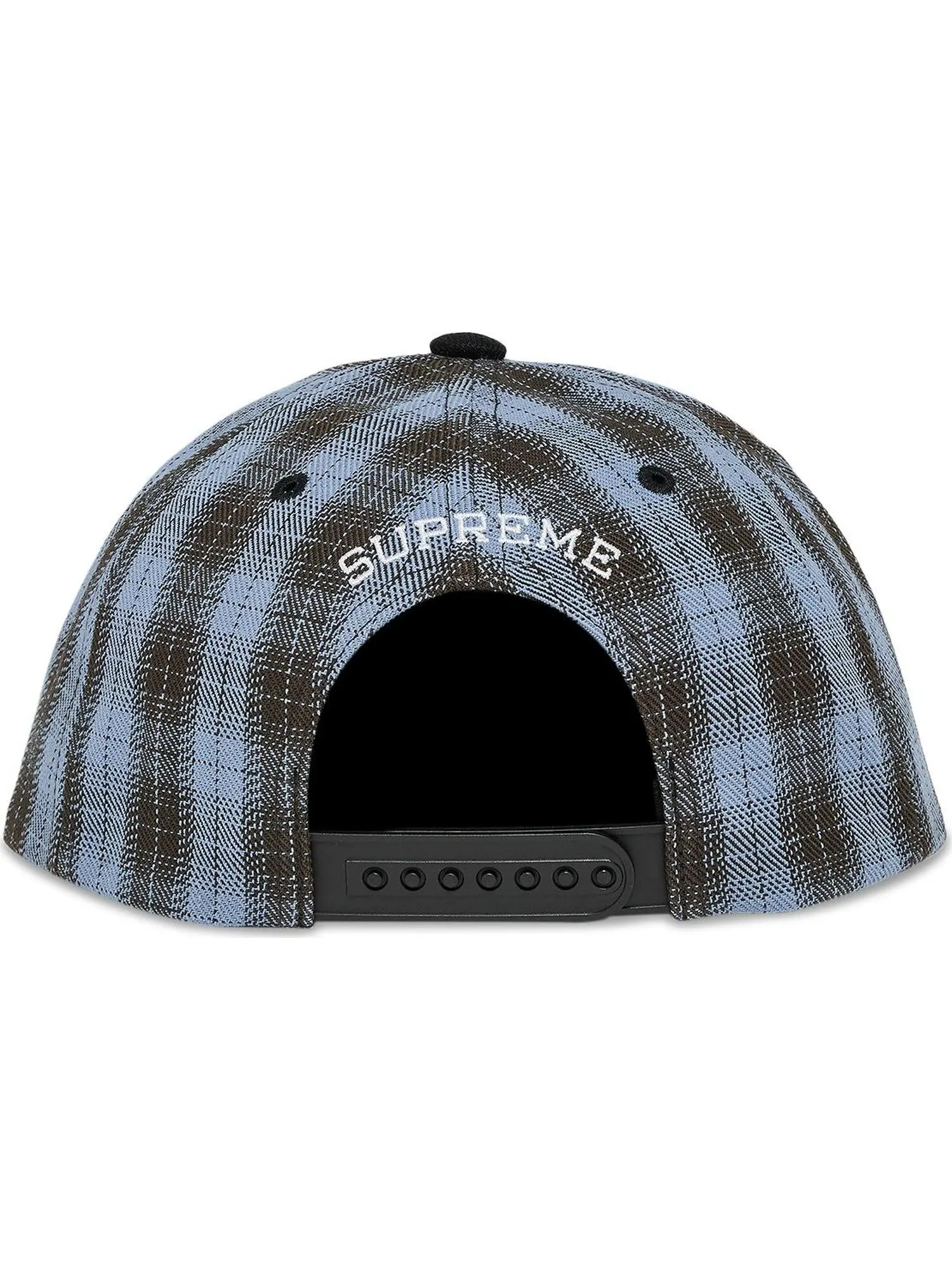 Бейсболка Supreme Script Logo 6-Panel Plaid — изображение 4 из 4, синий