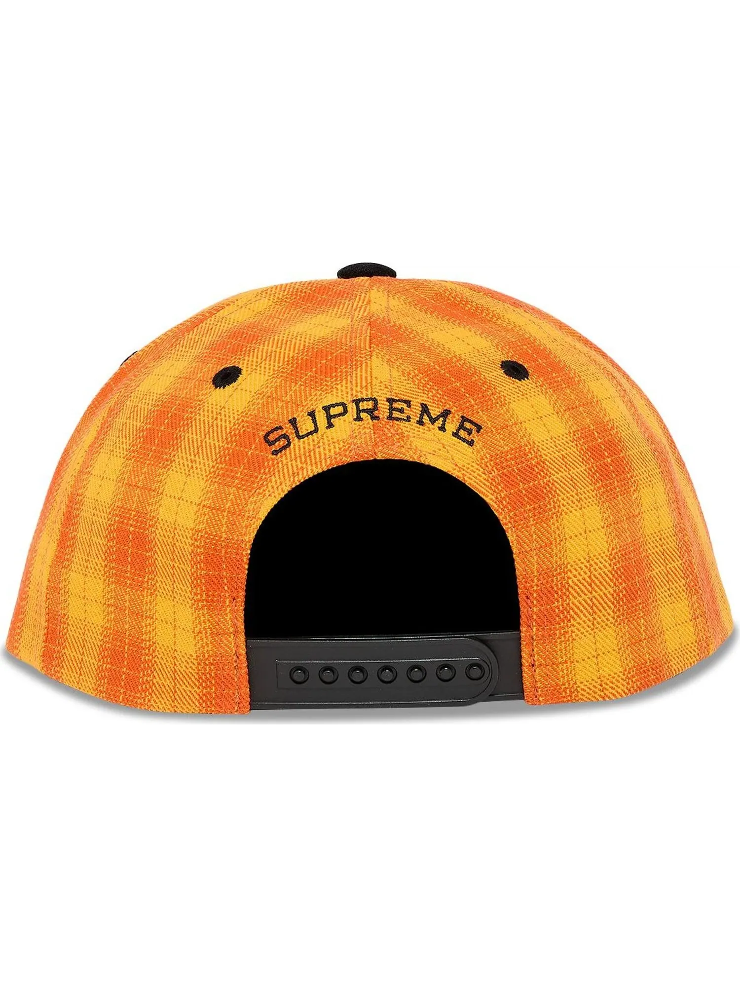 Бейсболка Supreme Script Logo 6-Panel Plaid — изображение 4 из 4, оранжевый
