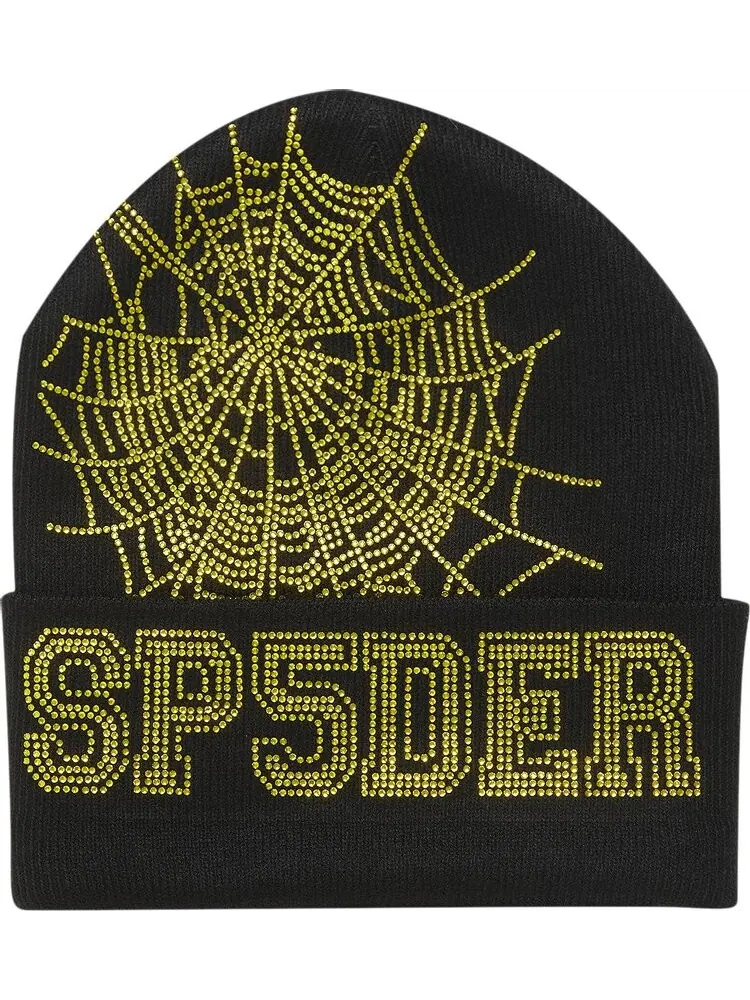 Шапка Sp5der Web 'Onyx/Yellow' — изображение 1 из 3, черный