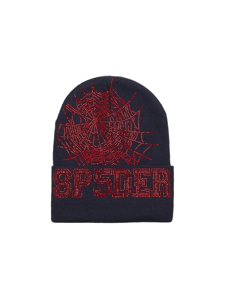 Шапка Sp5der Web Beanie — изображение 1 из 3, темно-синий/красный