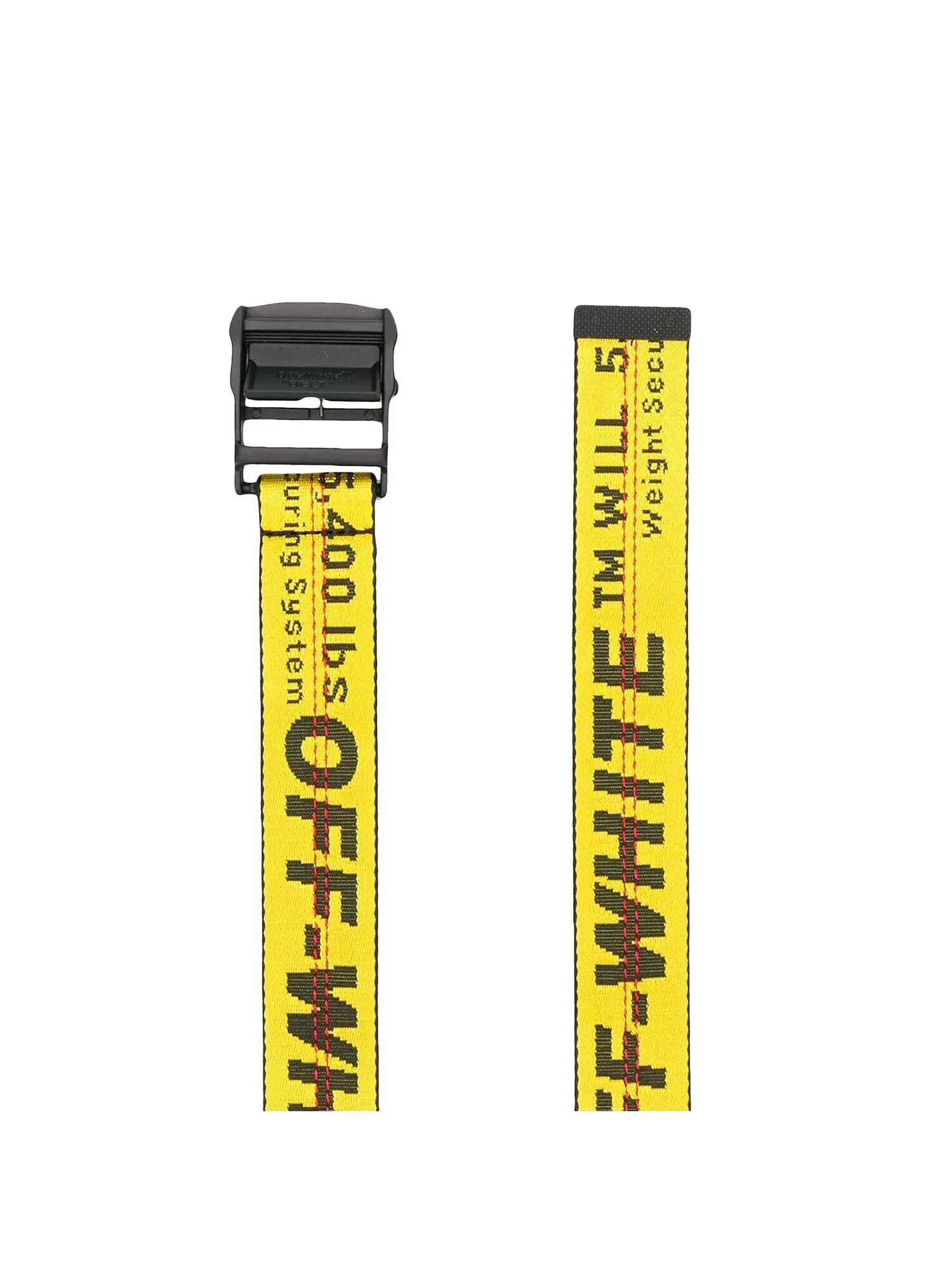 Off-White Классический индустриальный ремень, короткий — изображение 2 из 2, желтый/черный