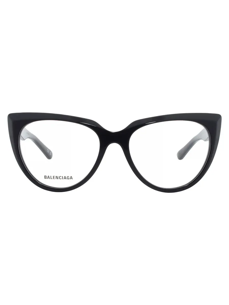 Женские очки Balenciaga Demo Cat Eye BB0218O 001 53 — черный