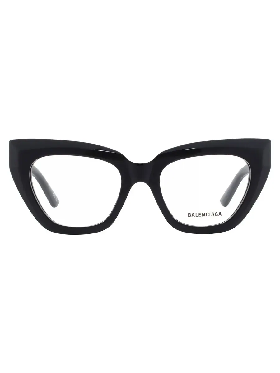 Женские очки Balenciaga Demo Butterfly BB0238O 001 50 — черный