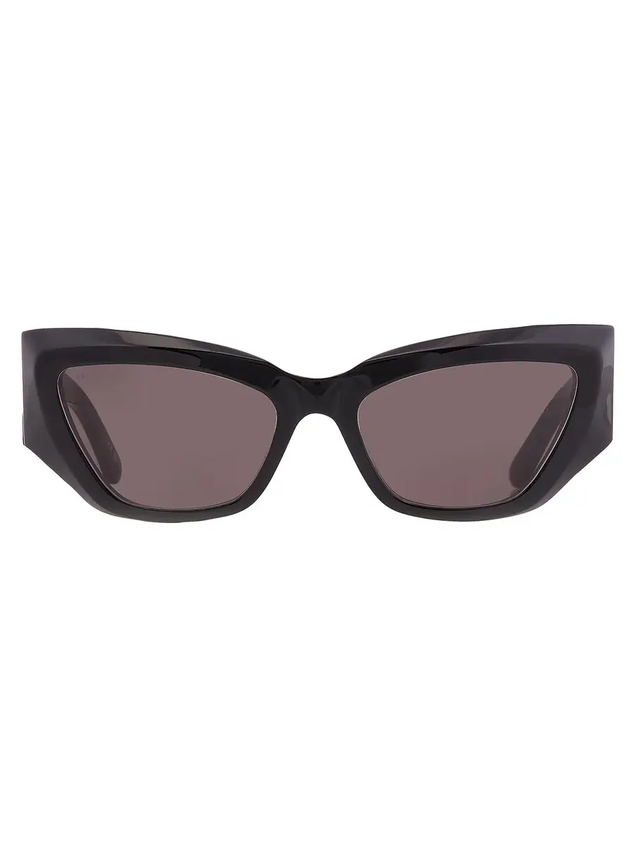 Очки для женщин Balenciaga серые кошачий глаз BB0444S 002 60 — изображение 1 из 5, черный