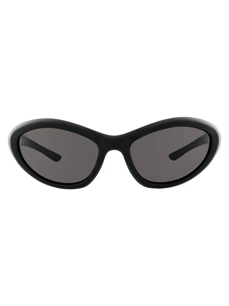 Очки солнцезащитные унисекс Balenciaga Grey Square BB0384S 001 70 — изображение 1 из 5, черный