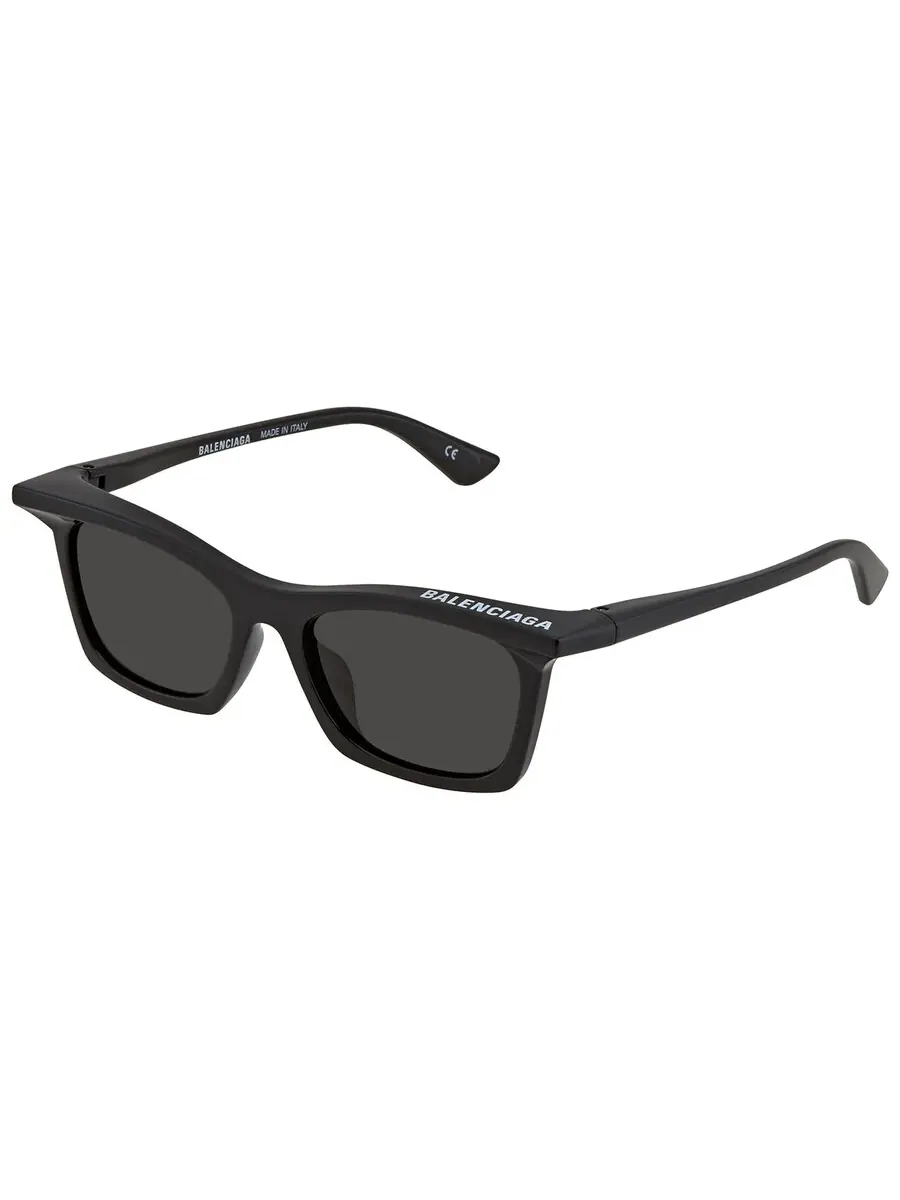 Солнцезащитные очки Balenciaga Standard Rectangular унисекс BB0099S 001 52 — изображение 1 из 4, черный