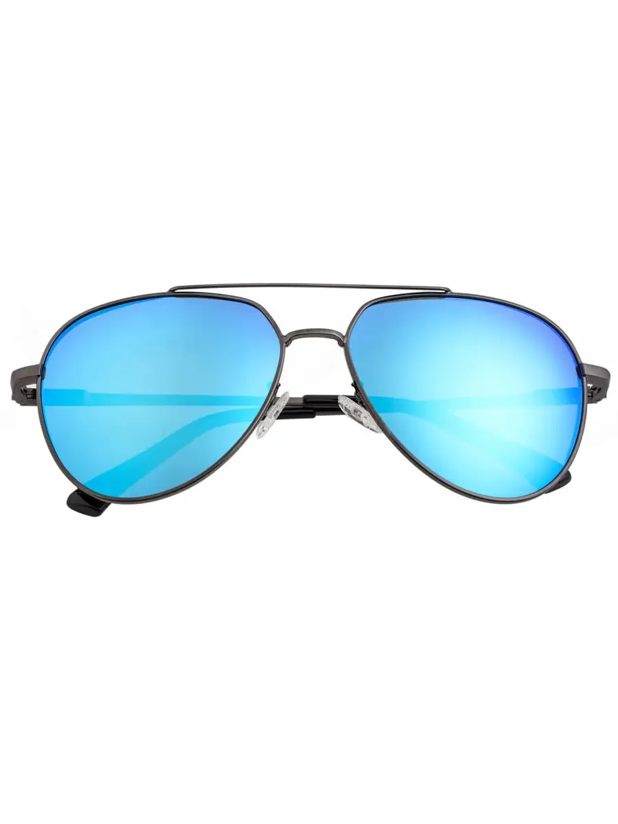 Мужские солнцезащитные очки Breed Lyra Mirror Coating Pilot BSG061BL — синий
