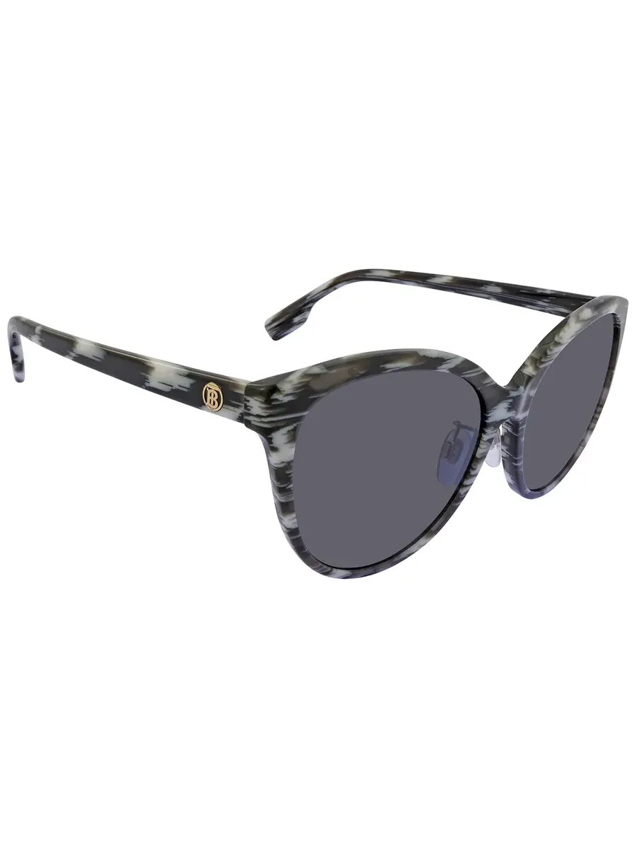 Солнцезащитные очки для женщин Burberry Betty Grey Cat Eye BE4365F 397887 57 — изображение 2 из 4, белый/черный