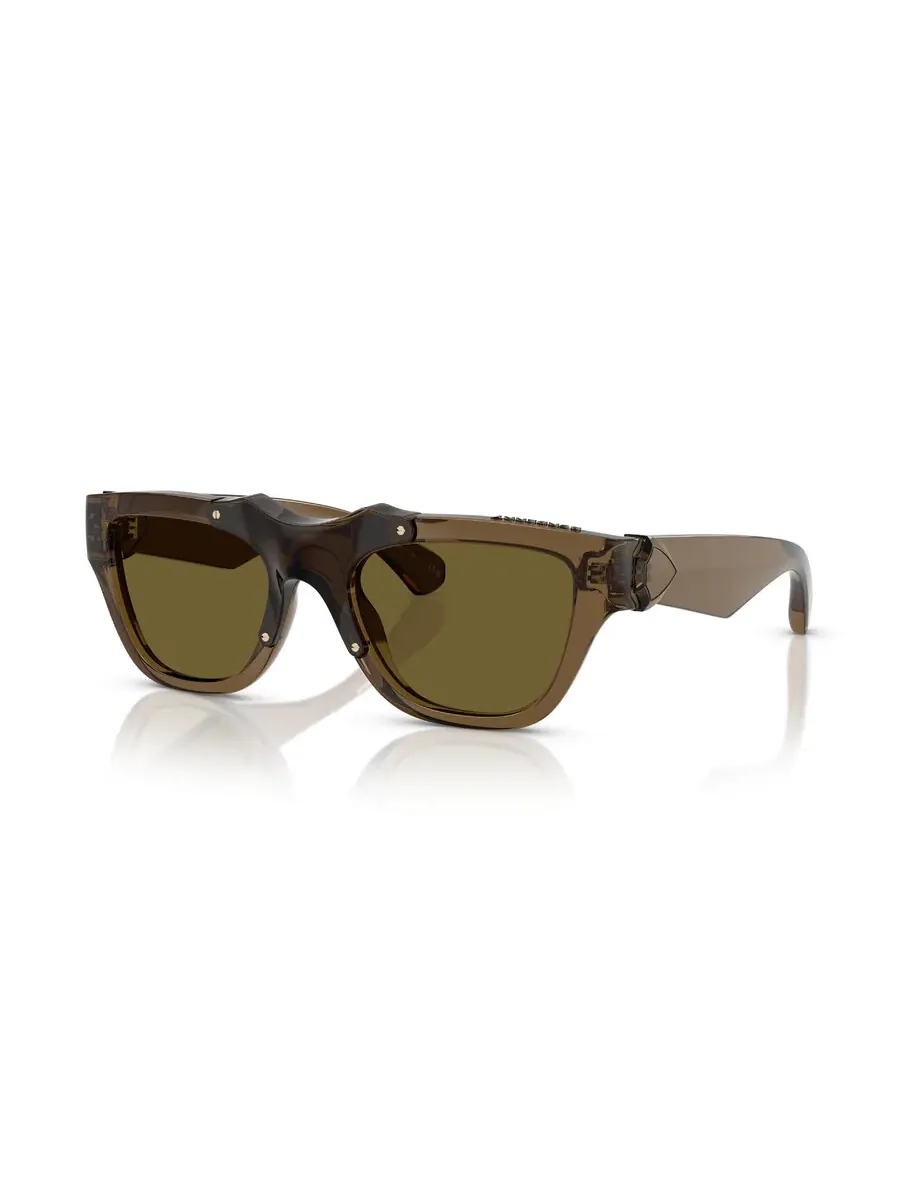 Солнцезащитные очки Burberry Dark Brown Square унисекс BE4445U 414373 53 — изображение 1 из 1, зеленый