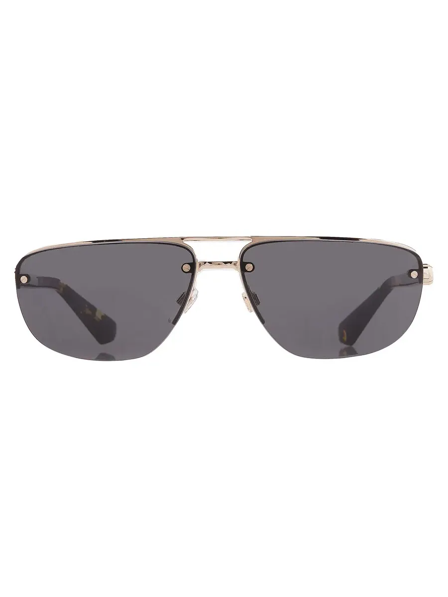 Солнцезащитные очки Burberry Dark grey Navigator для мужчин BE3164 110987 62 — изображение 1 из 5, светлый золотистый
