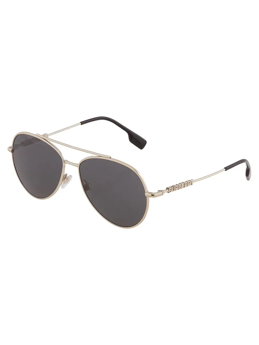 Женские солнцезащитные очки Burberry Dark Grey Pilot BE3147 110987 58 — изображение 4 из 6, серый