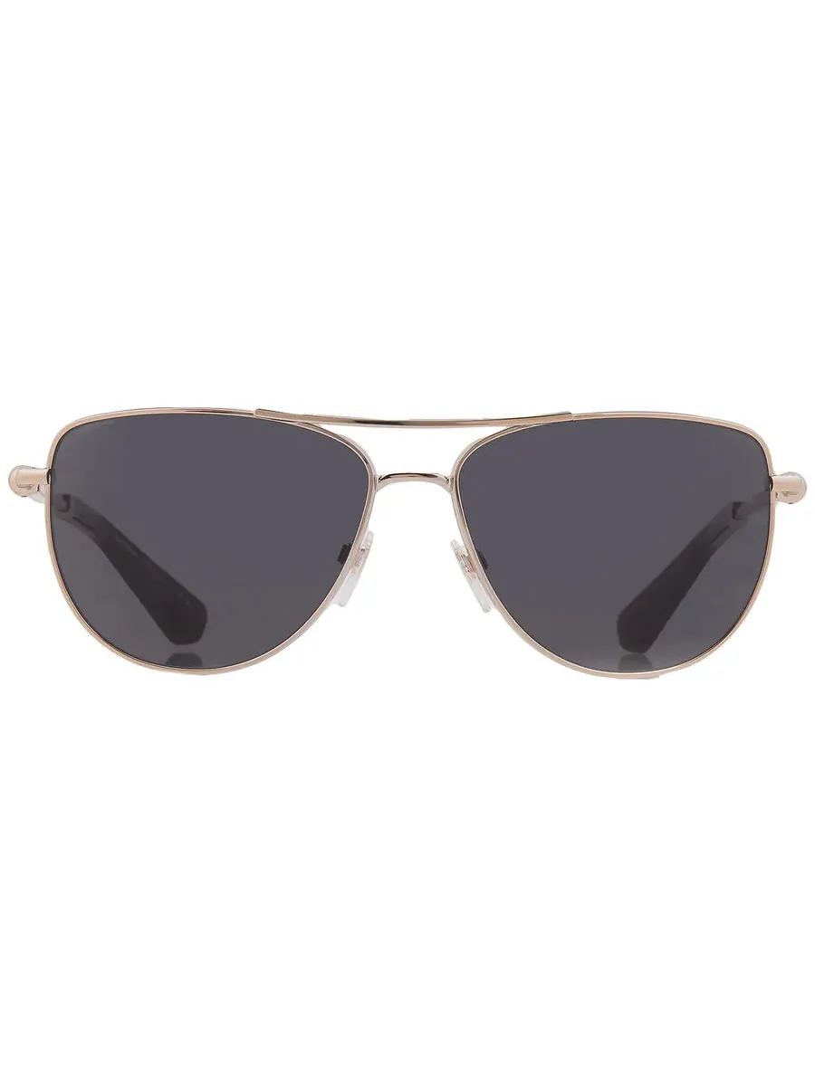 Женские солнцезащитные очки Burberry Dark Grey Pilot BE3149 110987 60 — изображение 1 из 5, светлый золотистый