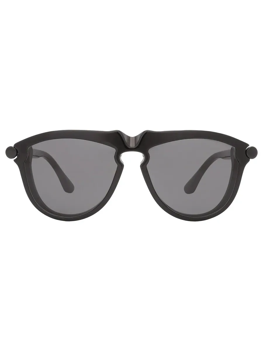 Мужские солнцезащитные очки Burberry Dark Grey Pilot BE4417U 300187 58 — изображение 1 из 6, черный
