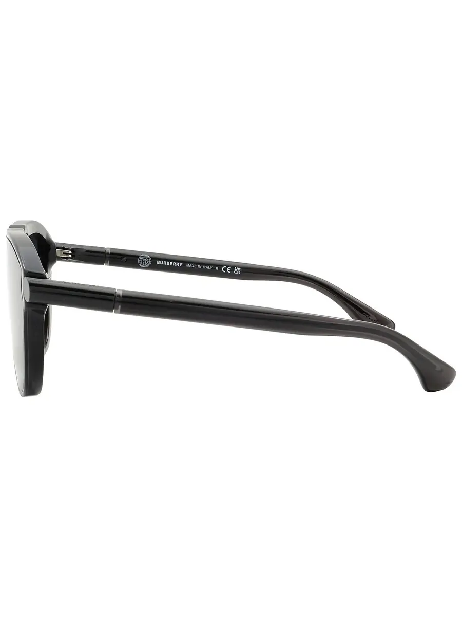 Солнцезащитные очки для мужчин Burberry Dark Grey Shield BE4427 411287 36 — изображение 4 из 6, серый