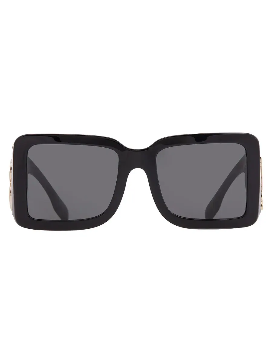 Очки солнцезащитные женские Burberry Dark Grey Square BE4406U 300187 55 — изображение 1 из 5, черный