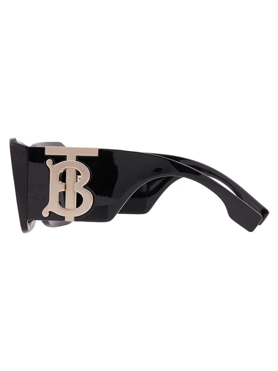 Очки солнцезащитные женские Burberry Dark Grey Square BE4406U 300187 55 — изображение 4 из 5, черный