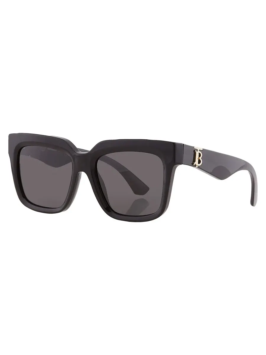 Женские солнцезащитные очки Burberry Dark Grey Square BE4419 300187 54 — изображение 3 из 6, серый