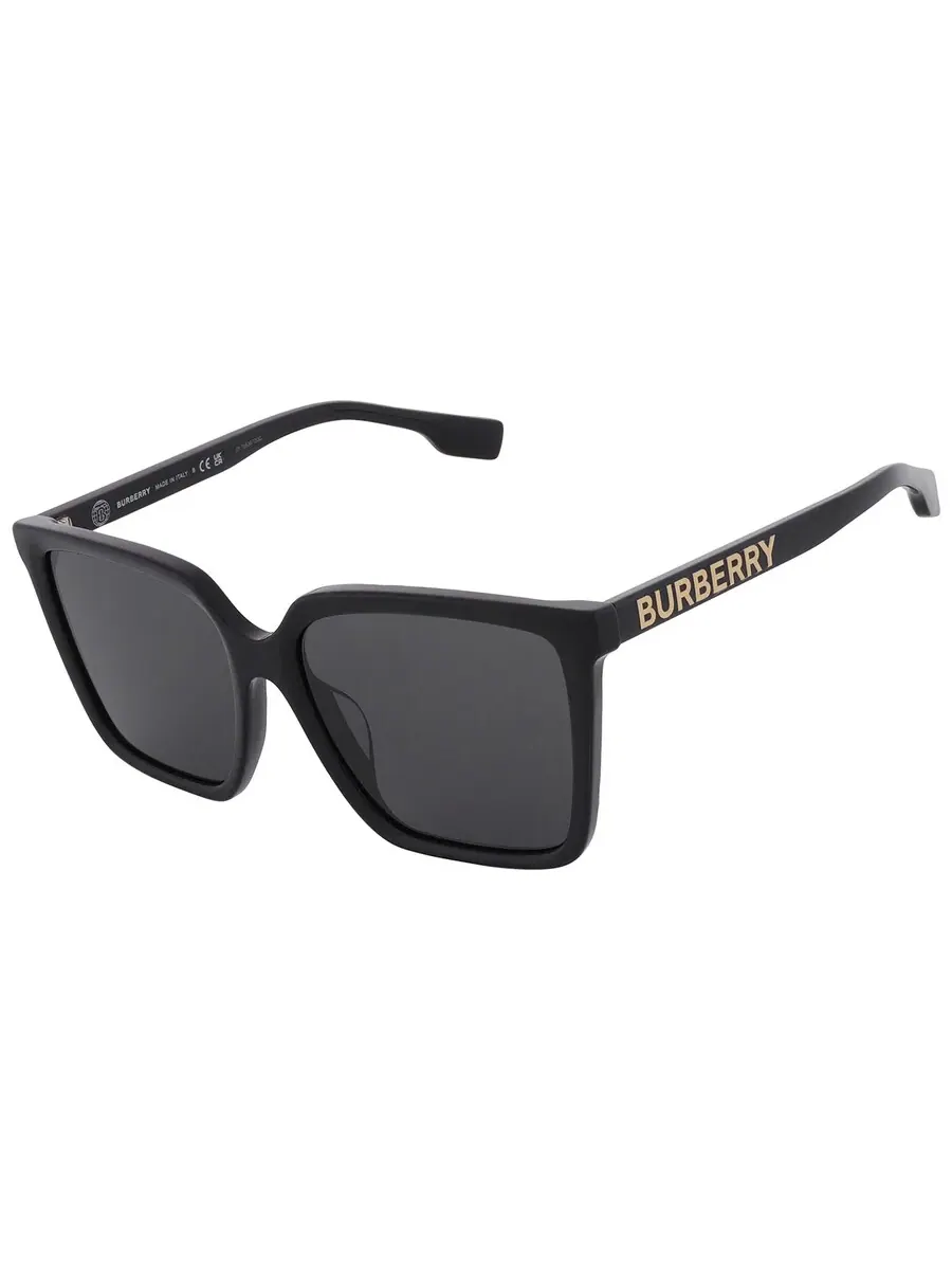 Очки солнцезащитные женские Burberry Dark Grey Square BE4411D 300187 57 — изображение 3 из 5, черный