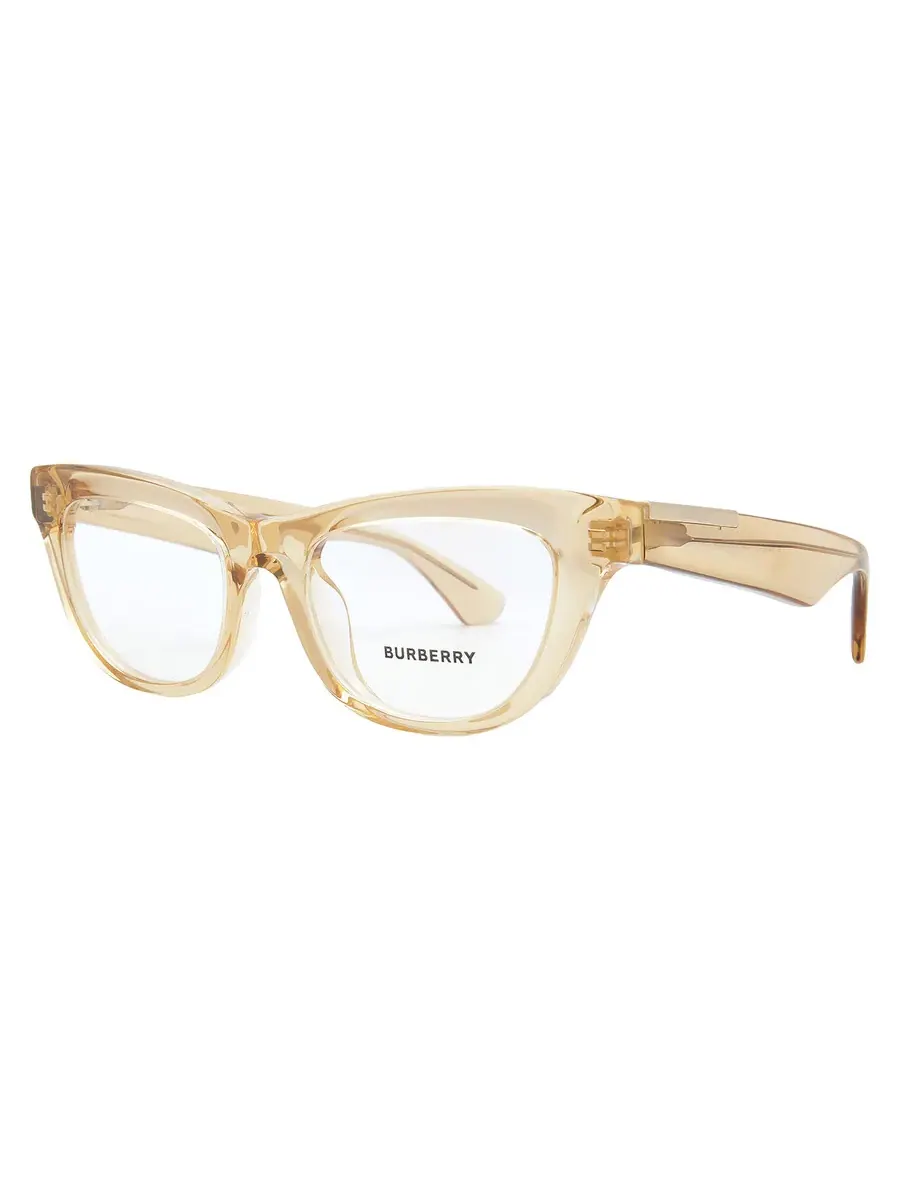 Женские очки Burberry Demo Cat Eye BE2406U 4063 50 — изображение 2 из 5, коричневый