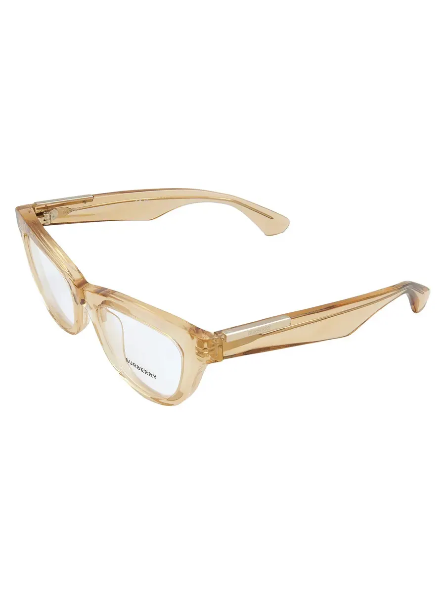 Женские очки Burberry Demo Cat Eye BE2406U 4063 50 — изображение 4 из 5, коричневый