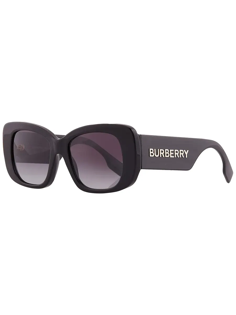 Женские солнцезащитные очки Burberry Grey Gradient Butterfly BE4410 30018G 52 — изображение 3 из 6, черный