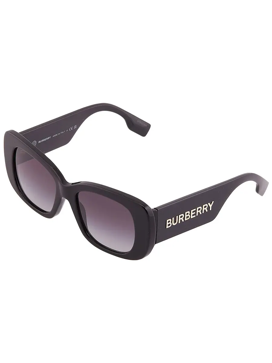 Женские солнцезащитные очки Burberry Grey Gradient Butterfly BE4410 30018G 52 — изображение 4 из 6, черный