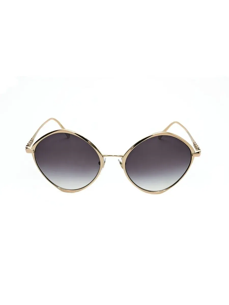 Женские солнцезащитные очки Bvlgari золотого тона, модель 0BV6186K-20148G-1 — изображение 1 из 3, черный
