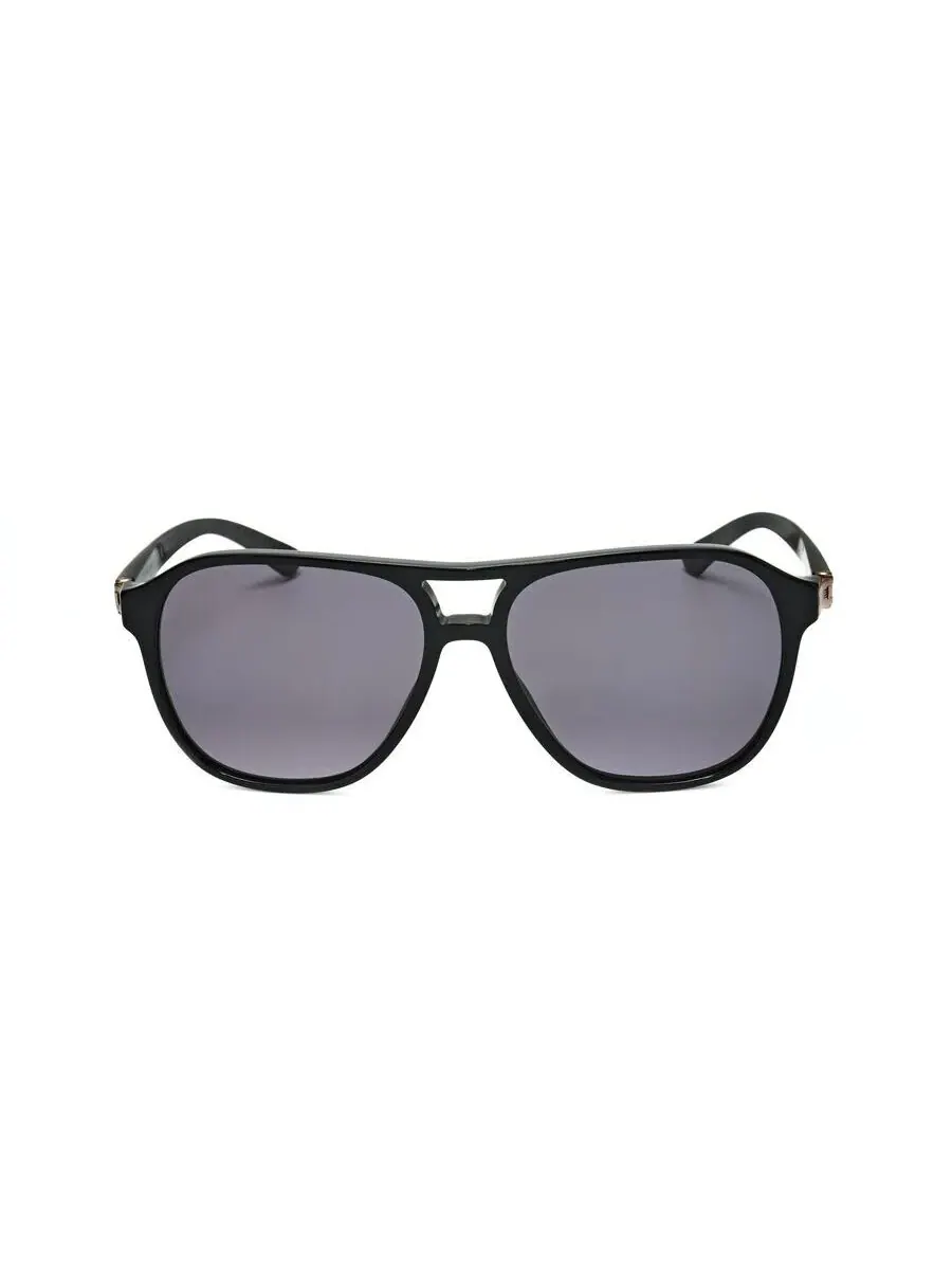 Мужские черные солнцезащитные очки Bvlgari Aviator 0BV7034-504/73-1 — серый