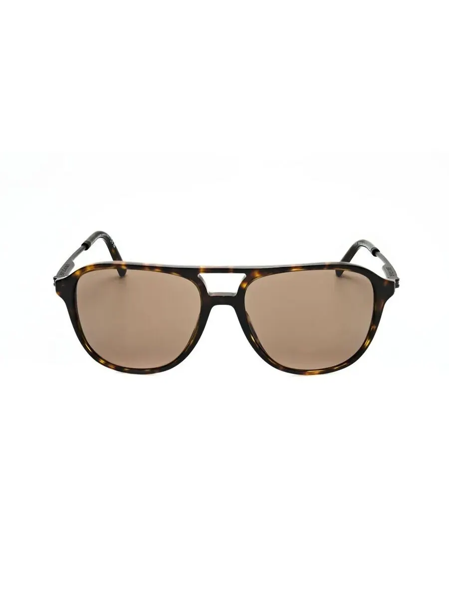 Мужские черные солнцезащитные очки Bvlgari Aviator 0BV7038-501/48-2 — изображение 1 из 3, коричневый