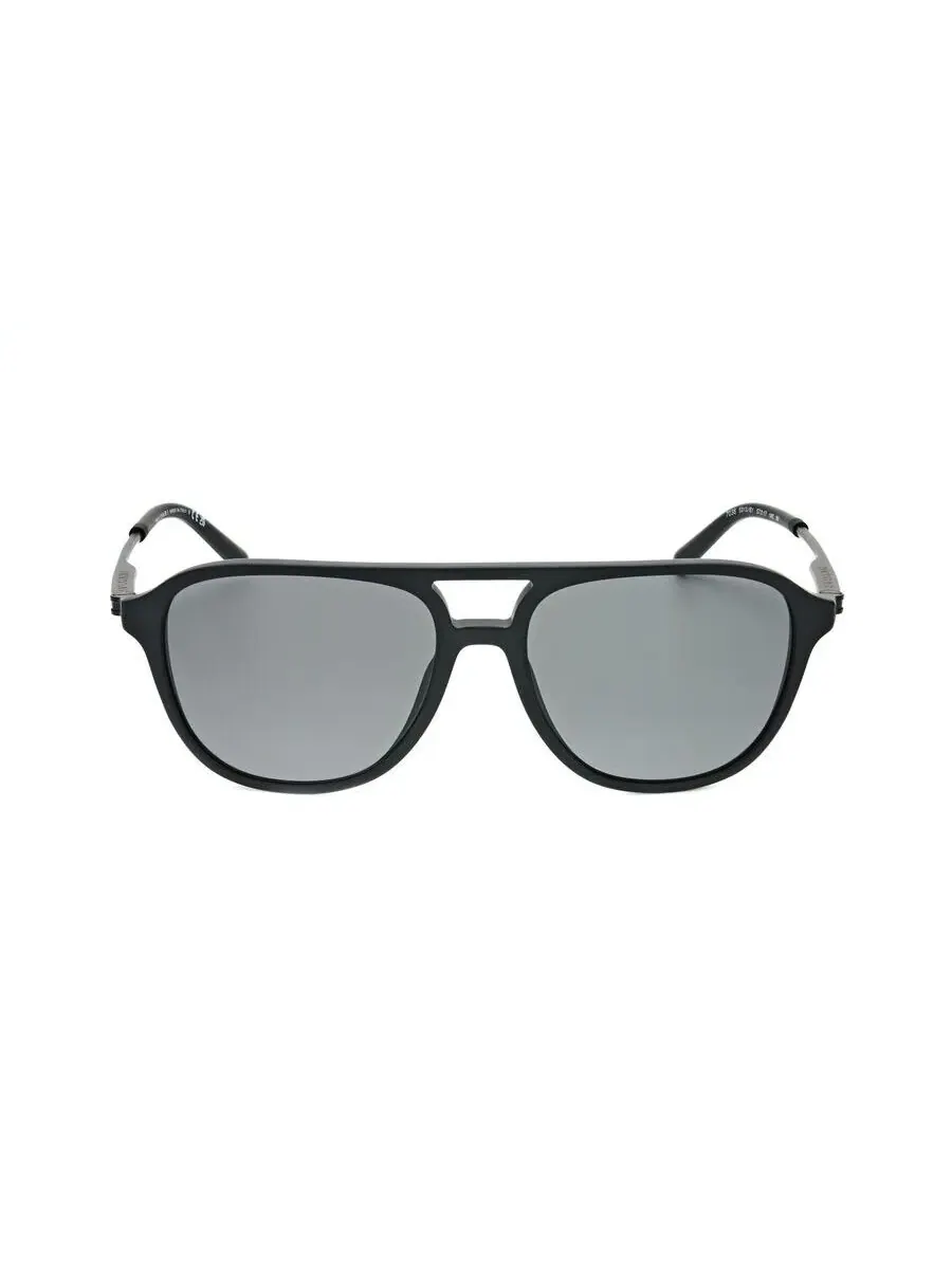 Мужские черные солнцезащитные очки Bvlgari Aviator 0BV7038-501/48-3 — изображение 1 из 3, серый