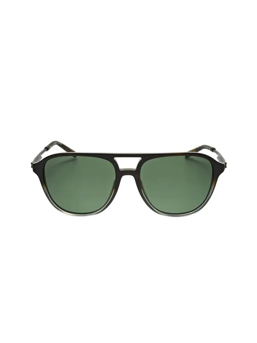 Мужские черные солнцезащитные очки Bvlgari Aviator 0BV7038-501/48-4 — изображение 1 из 3, зеленый