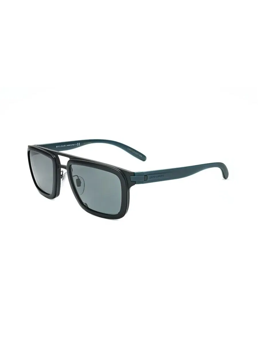 Мужские круглые солнцезащитные очки Bvlgari Blue 0BV5057-020/73-1 — изображение 2 из 3, серый