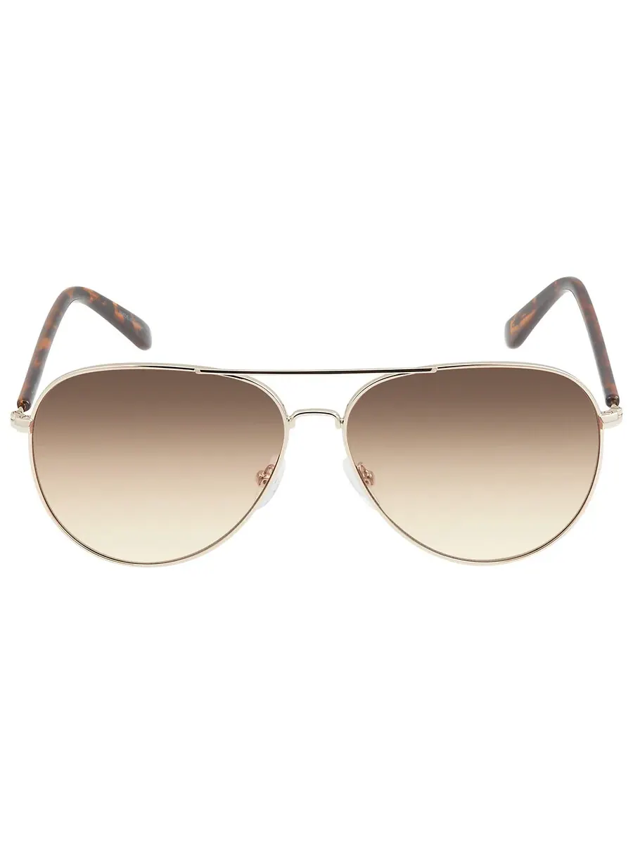 Солнцезащитные очки Calvin Klein Pilot унисекс, коричневый градиент, CK19314S 717 60 — изображение 1 из 3