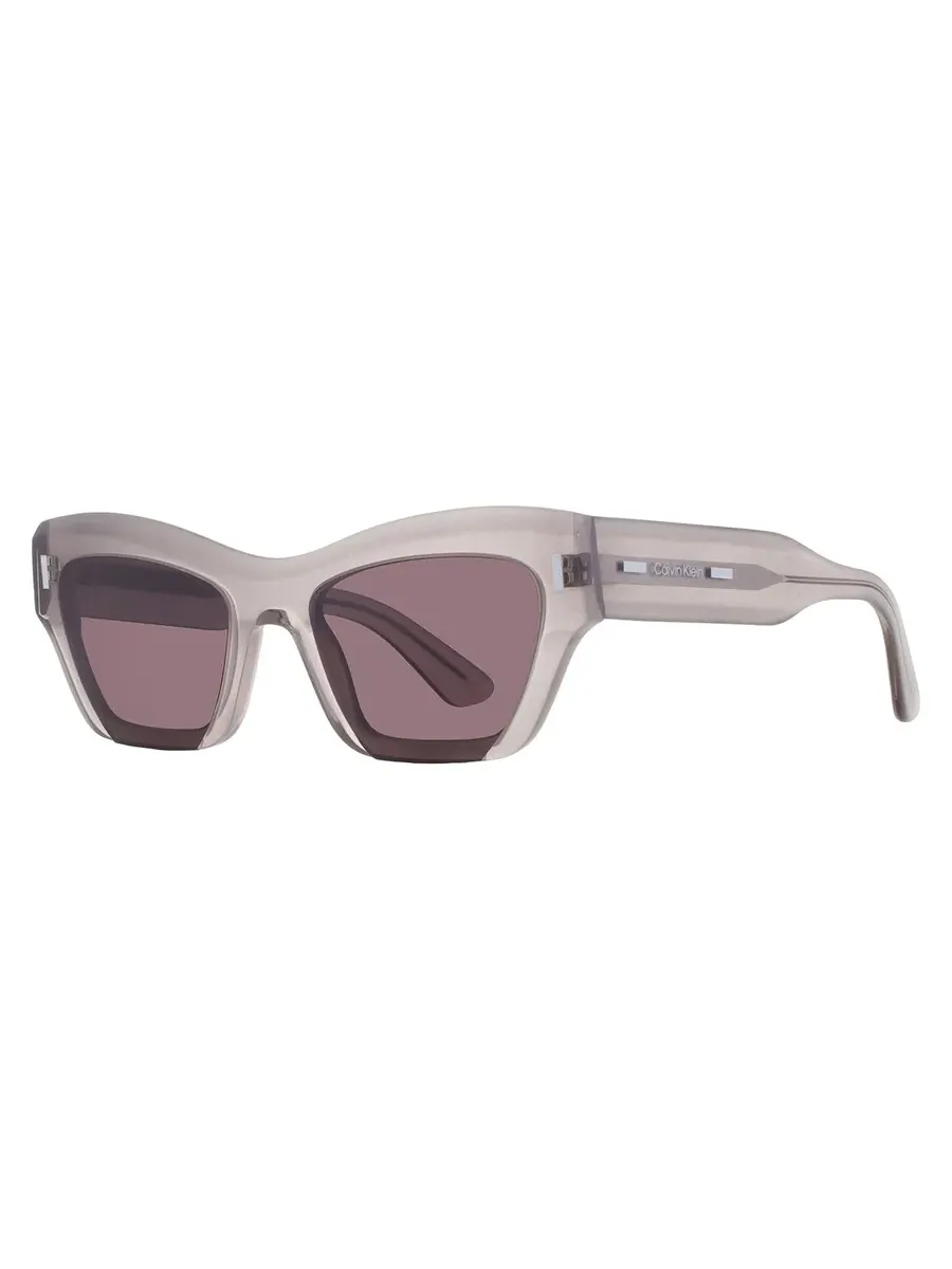 Женские солнцезащитные очки Calvin Klein Burgundy Butterfly CK24531S 601 53 — изображение 2 из 4, розовый