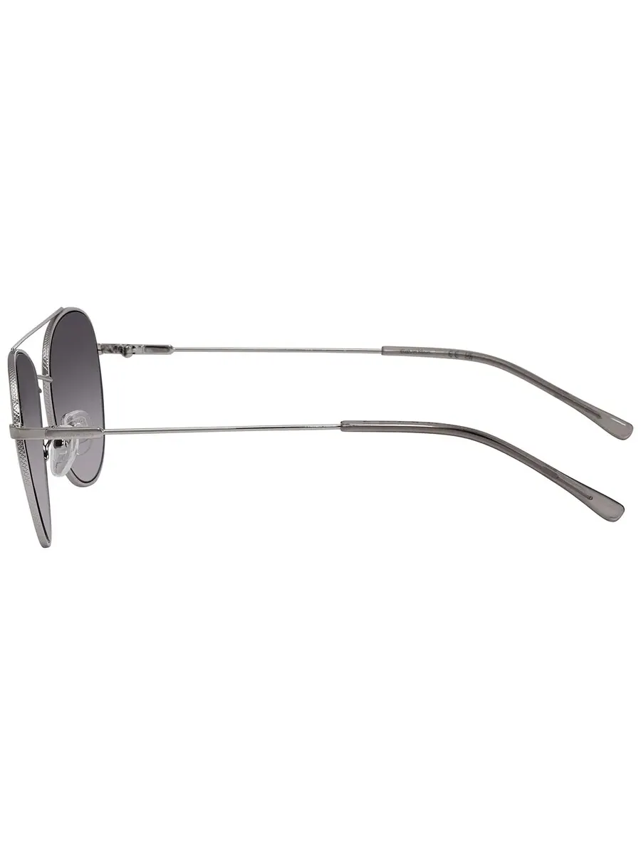 Солнцезащитные очки унисекс Calvin Klein Grey Gradient Pilot CK20120S 045 55 — изображение 4 из 4, серебряный