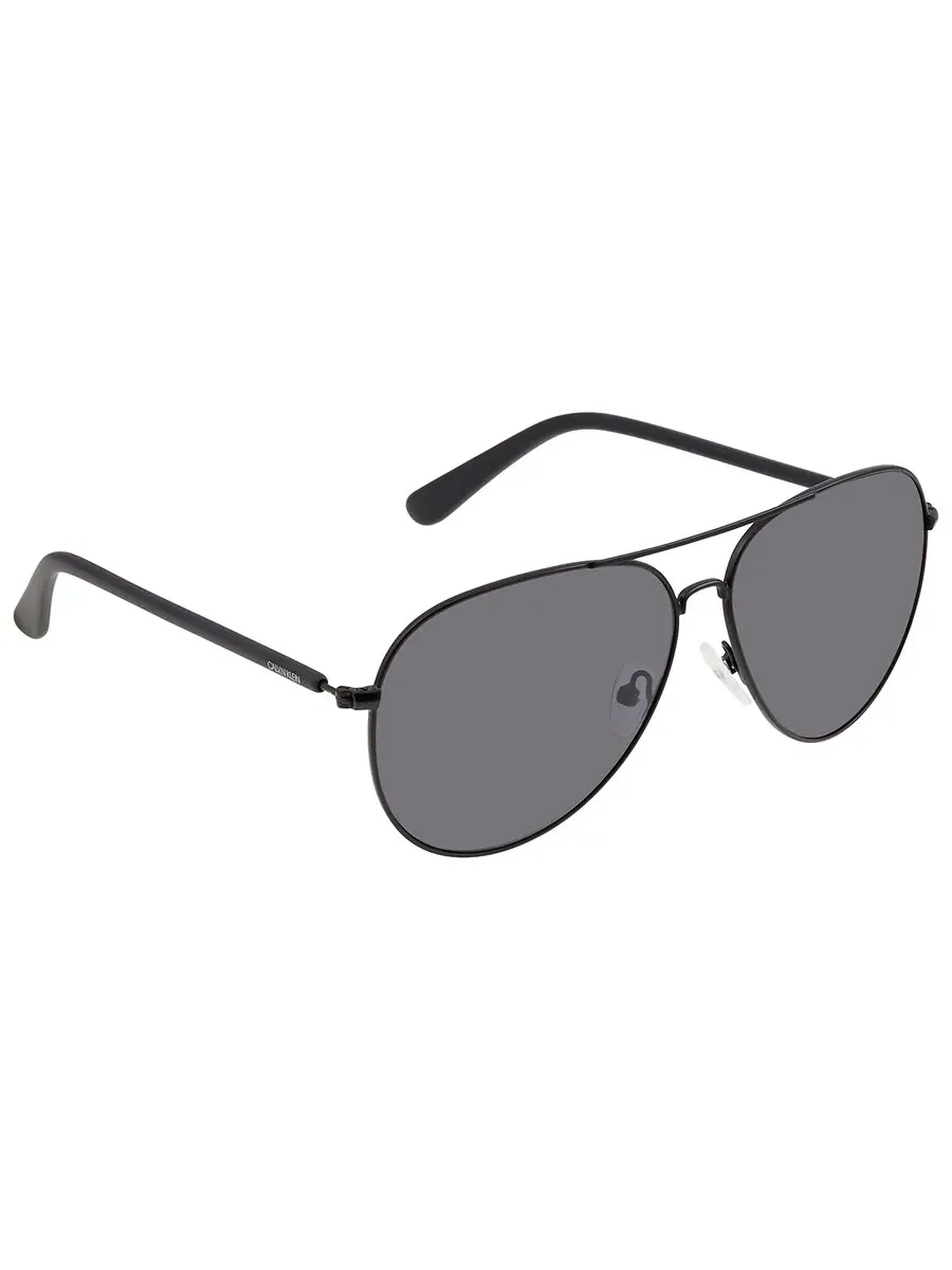 Очки солнцезащитные унисекс Calvin Klein Grey Pilot CK19314S 001 60 — изображение 2 из 3, серый