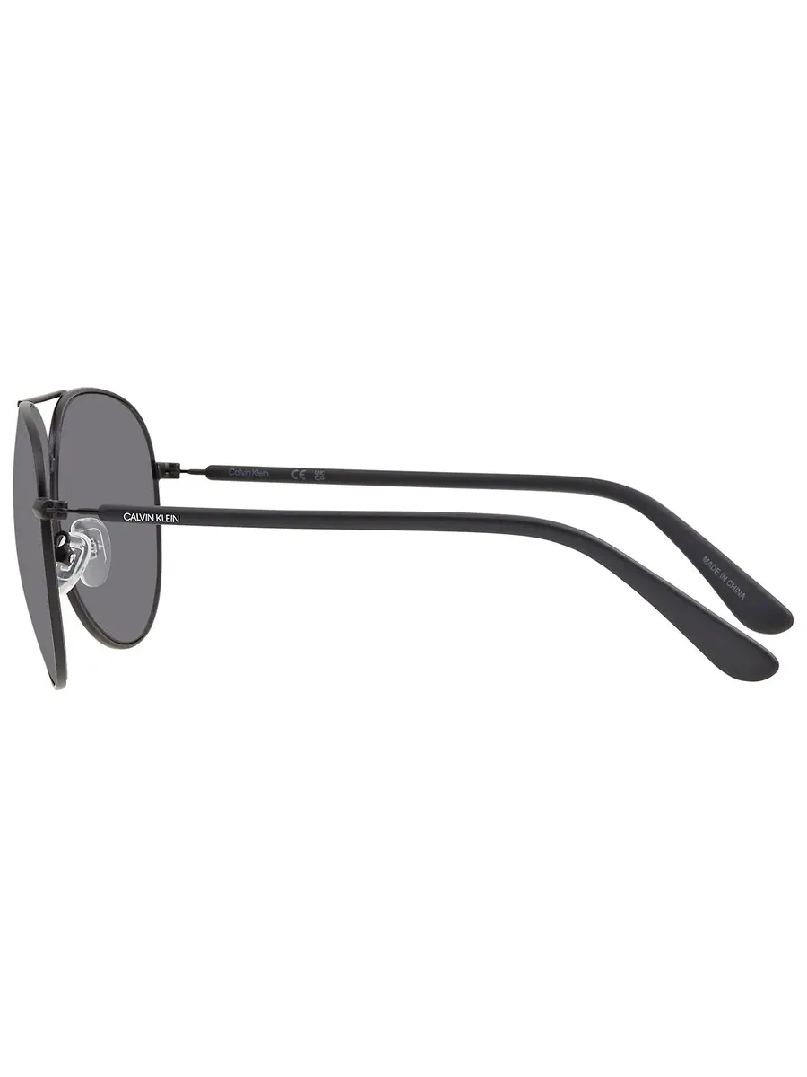 Очки солнцезащитные унисекс Calvin Klein Grey Pilot CK19314S 001 60 — изображение 3 из 3, серый