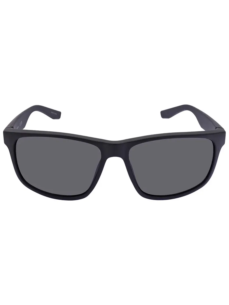 Мужские серые прямоугольные солнцезащитные очки Calvin Klein CK19539S 001 59 — изображение 1 из 4, черный