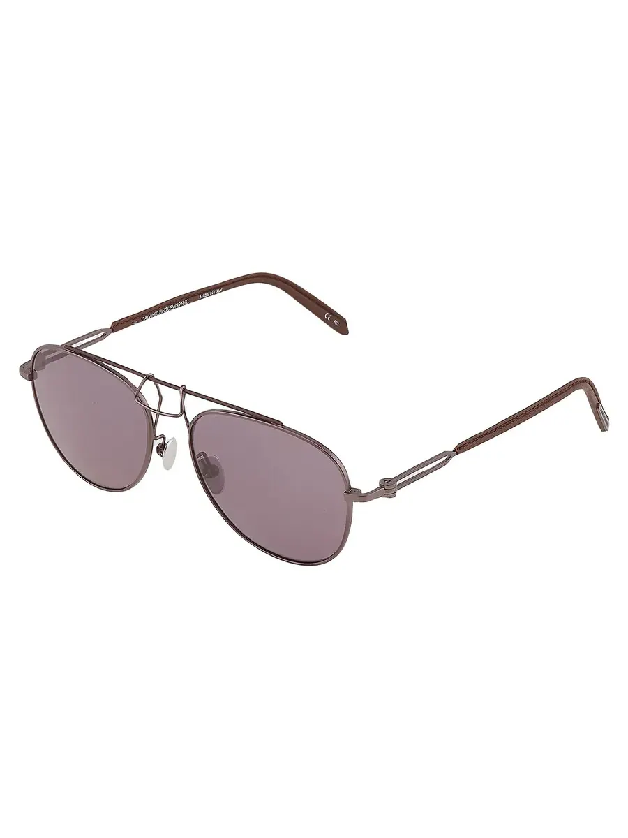 Мужские солнцезащитные очки Calvin Klein Titanium Grey Pilot CKNYC1811S 008 54 — изображение 4 из 5, серый