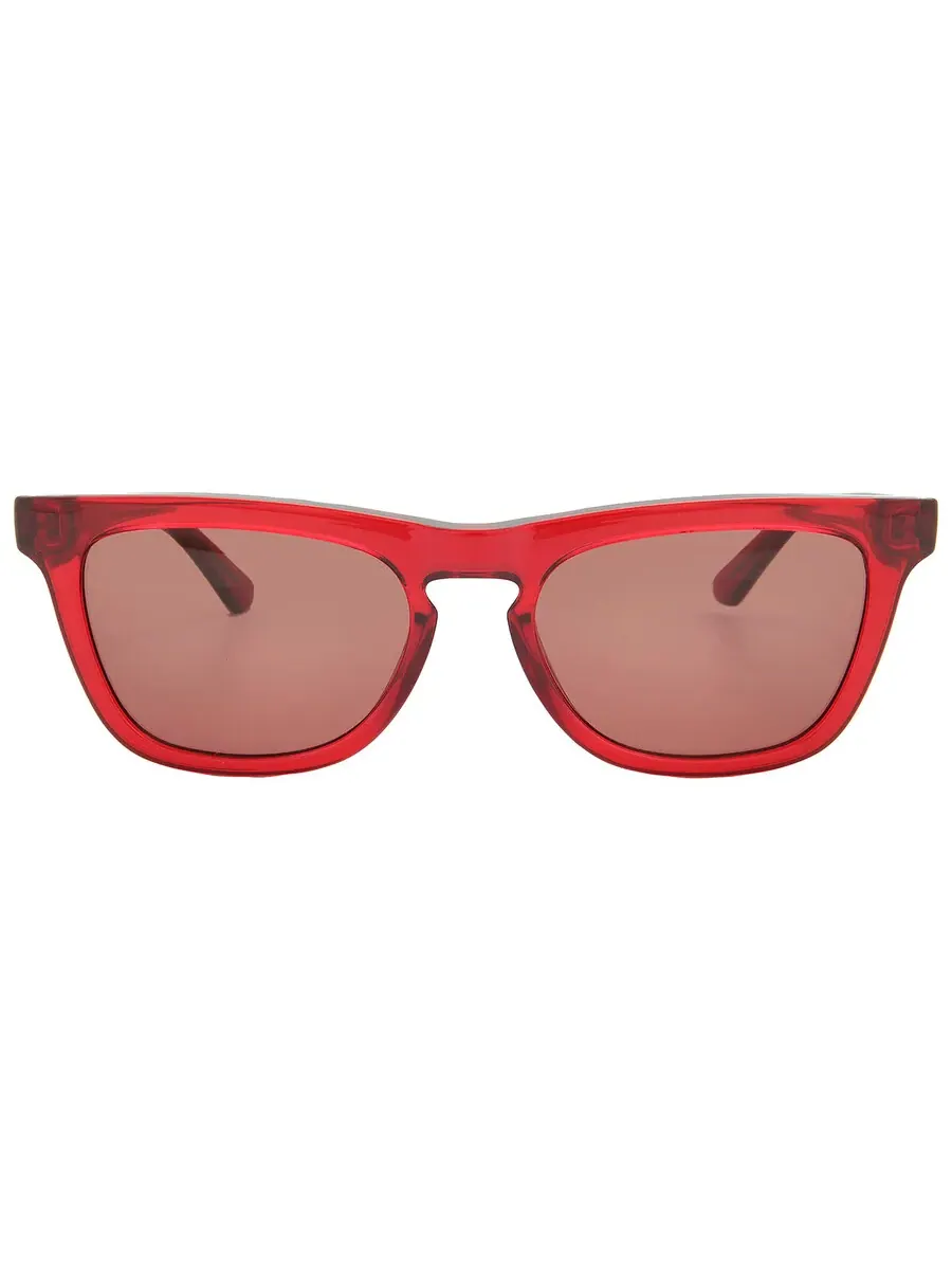 Женские солнцезащитные очки Calvin Klein Wine Square CK23535S 604 53 — изображение 1 из 5, красный