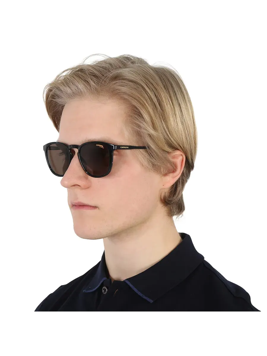 Мужские солнцезащитные очки Carrera Brown Oval CARRERA 260/S 0807/70 51 — изображение 2 из 5, черный