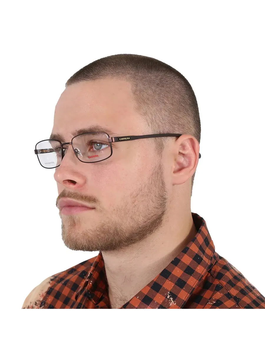 Мужские очки Carrera Demo Rectangular CARRERA 264 009Q 55 — изображение 2 из 5, коричневый