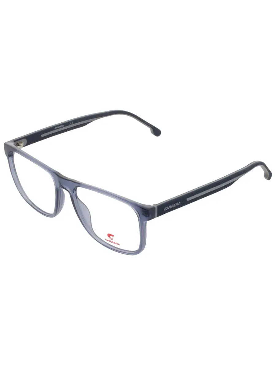 Мужские квадратные очки Carrera Demo CARRERA 8892 0XW0 55 — изображение 3 из 4, синий серый