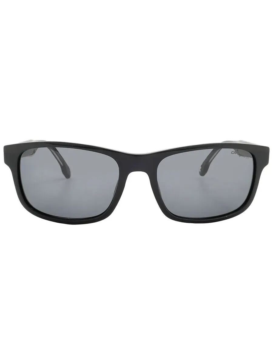 Солнцезащитные очки для мужчин Carrera Grey прямоугольной формы CARRERA 299/S 0807/IR 57 — изображение 1 из 5, черный