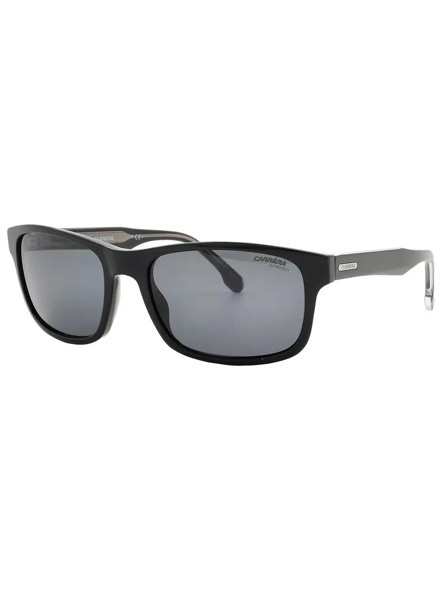 Солнцезащитные очки для мужчин Carrera Grey прямоугольной формы CARRERA 299/S 0807/IR 57 — изображение 3 из 5, черный