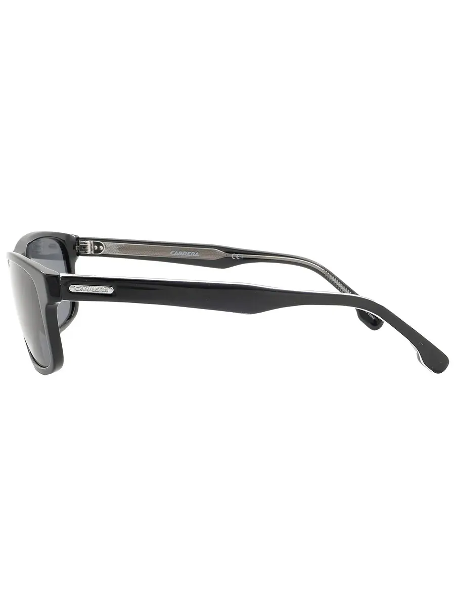 Солнцезащитные очки для мужчин Carrera Grey прямоугольной формы CARRERA 299/S 0807/IR 57 — изображение 4 из 5, черный