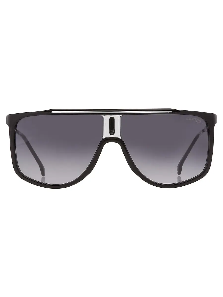 Мужские солнцезащитные очки Carrera Grey Shaded Browline CARRERA 1056/S 080S/9O 61 — изображение 1 из 4, черный/белый